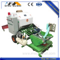 Plastic film wrapped corn silage baler machine